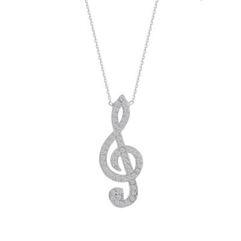 925 STERLING SILVER MUSIC NECKLACE